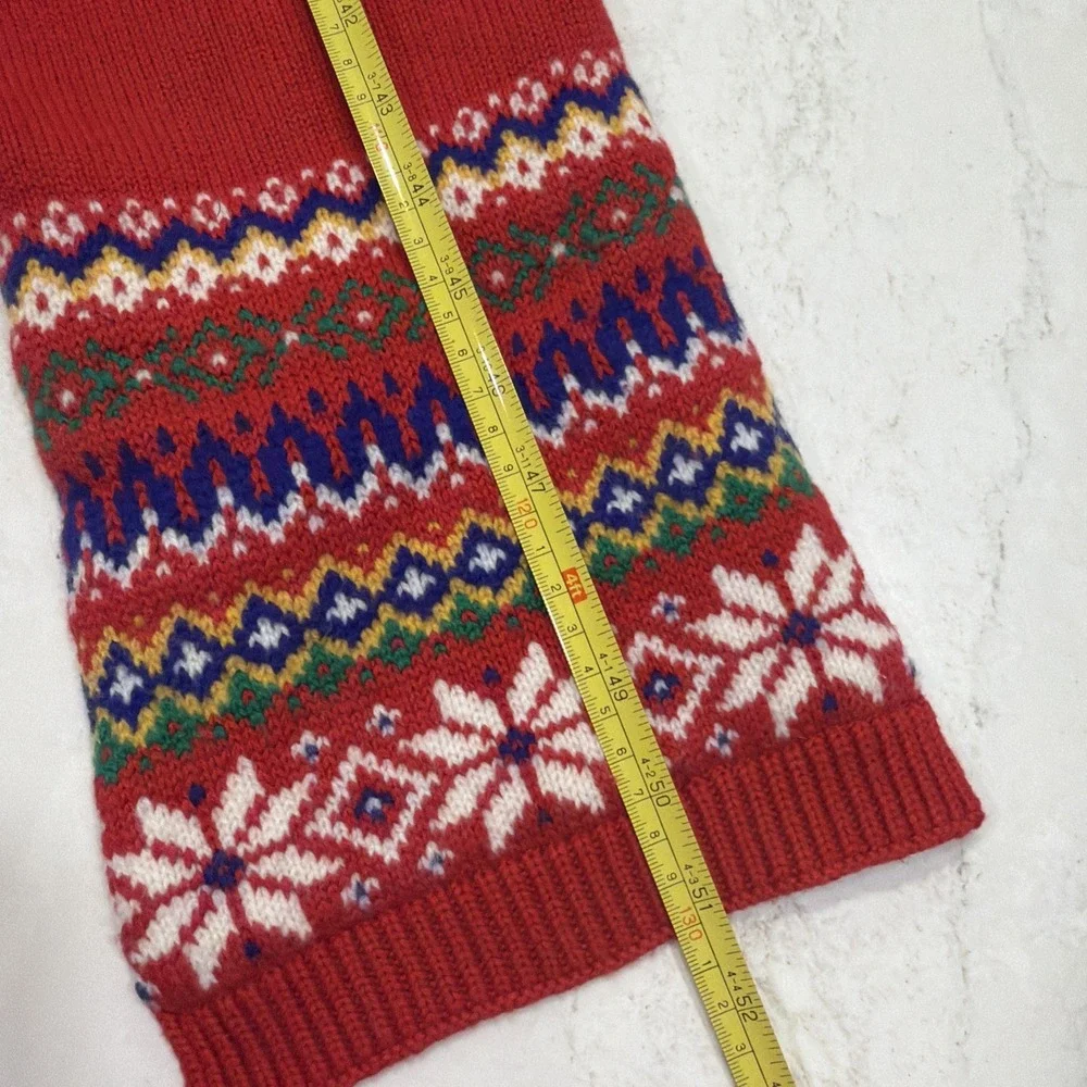Polo Ralph Lauren Kids 4-7 Scarf Red Yellow 100% COTTON 132 CM Authentic